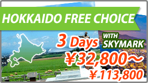 HOKKAIDO FREE CHOICE 3 DAYS WITH SKYMARK
